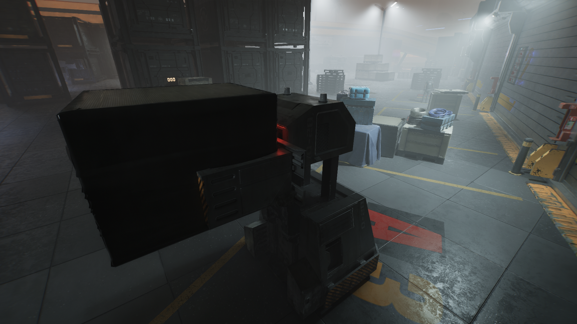 Forklifts can be toggled to block a red light in the base game (Dogtown forklifts have no such red light). Interestingly, their tooltip states "YOU CAN OPEN A PATH THAT IS BLOCKED".